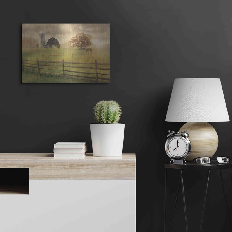 "Graze On" par Lori Deiter sur métal, H 16 po x l 24 po