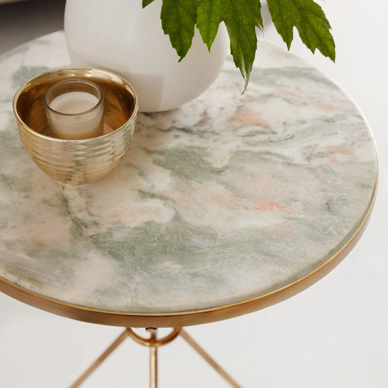 Modern History Stone End Table