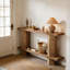 Table de chevet à 2 niveaux, table de canapé, console, table de couloir