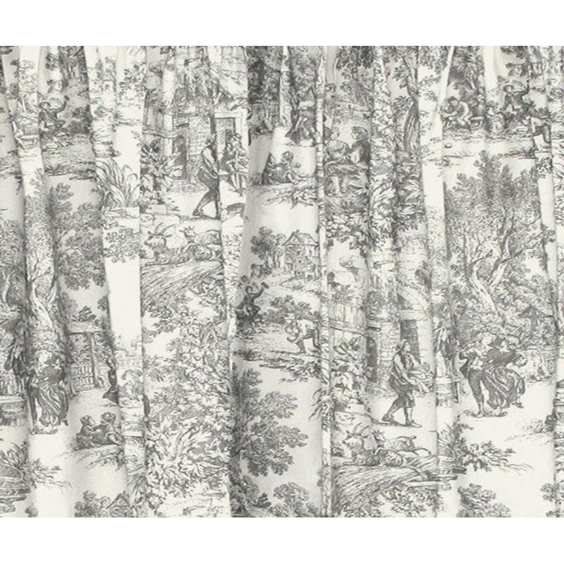Cantonnière sur mesure en coton Amelie Toile, Gris