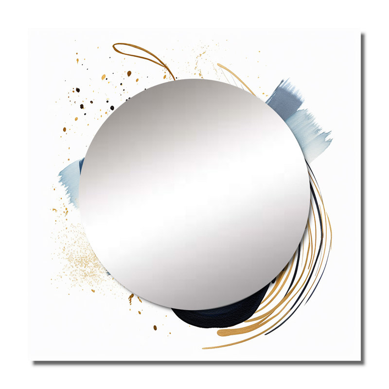 Garnto - Décoration murale miroir géométrique carré, 29 po x 29 po