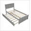 Lit plate-forme avec lit gigogne-435263971