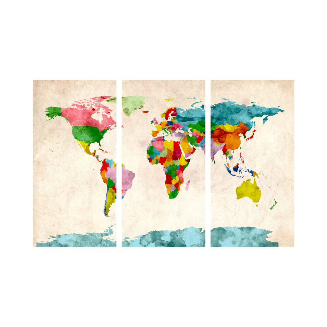 World Map Watercolors III