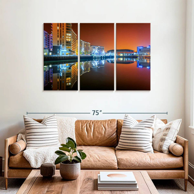 Belfast City Lights, 36" H x 57" W