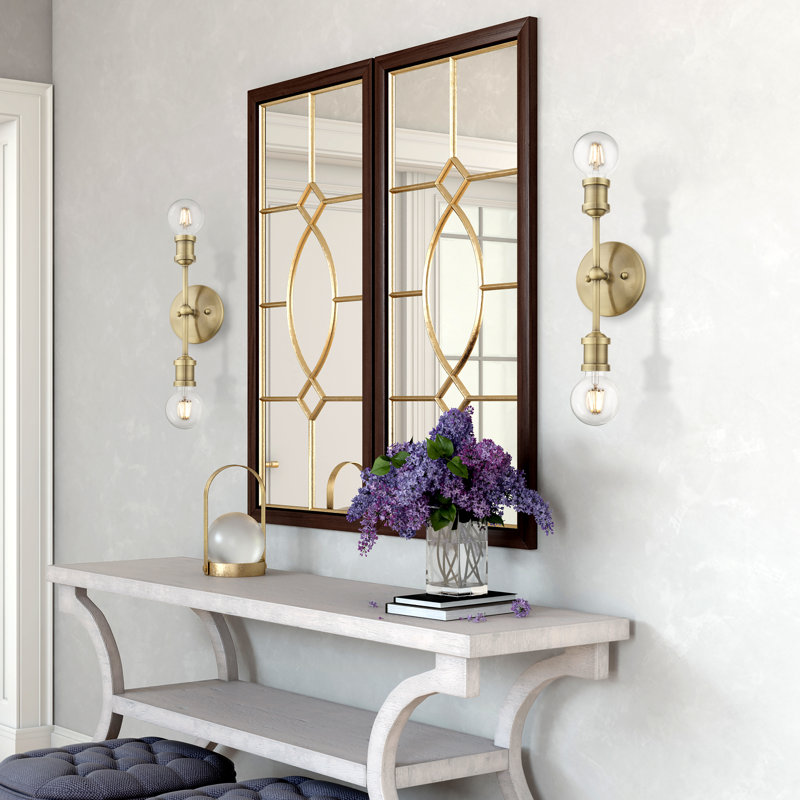 Grogan 2 - Light Dimmable Vanity Light, Antique Brass