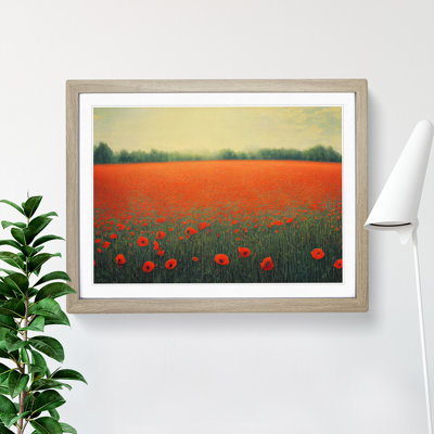 Poppy Field Flowers - Framed Print