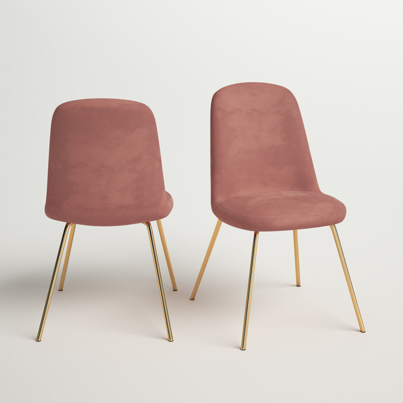 Kent 48cm H Upholstered Side Chair, Rose