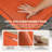 Outdoor Seat Cushion Set, Waterproof & Fade Resistant Patio Chair Cushions, Outdoors Cushion For Patio Furniture, 24 X 24 X 6 Inch, Outdoor Couch Cushions With Zippers，Orange-1009727281