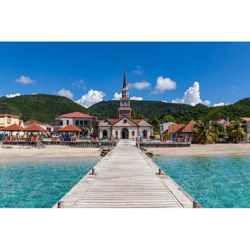 Les Anses D'Arlet - Wrapped Canvas Print, 30cm H x 46cm W