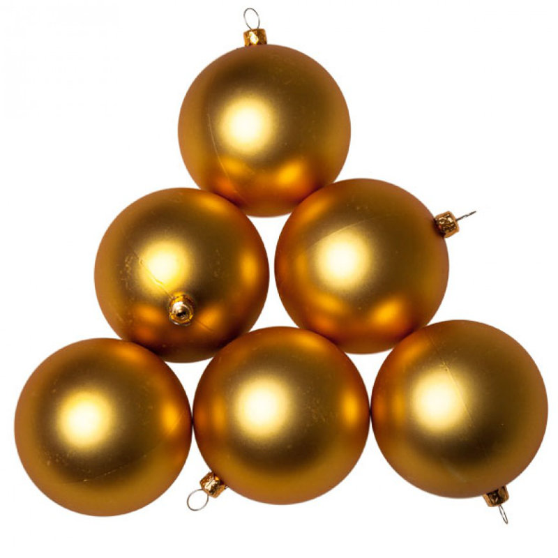 8cm Ball Ornament, Gold Satin