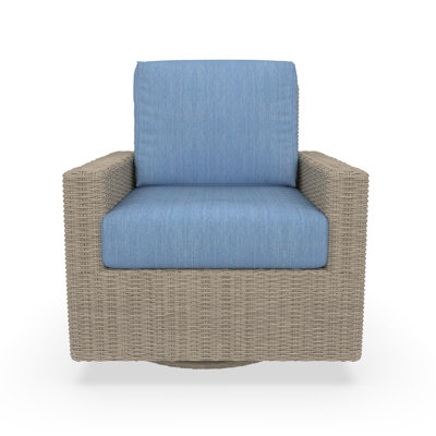 Outdoor Swivel Chair With Sunbrella Cushions by Birch Lane