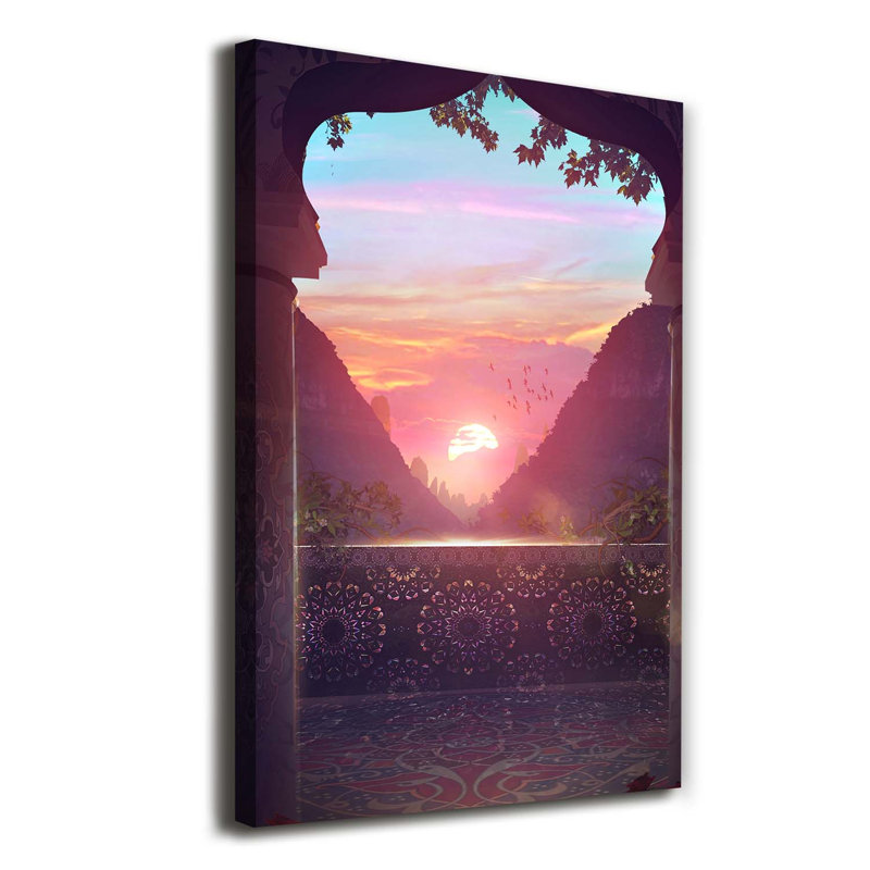 Architecture East - Wrapped Canvas Print