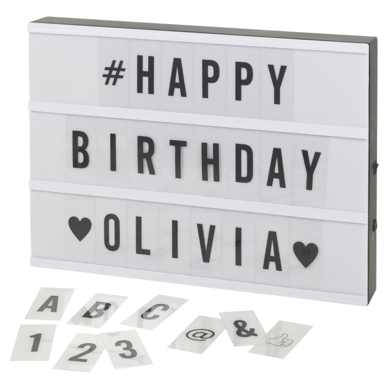 Text & Numbers Letter Block