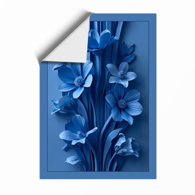 Blooms In Blue Botanical - Print