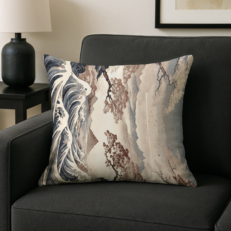 Petal Currents Indoor And Outdoor Pillow, Square 18"