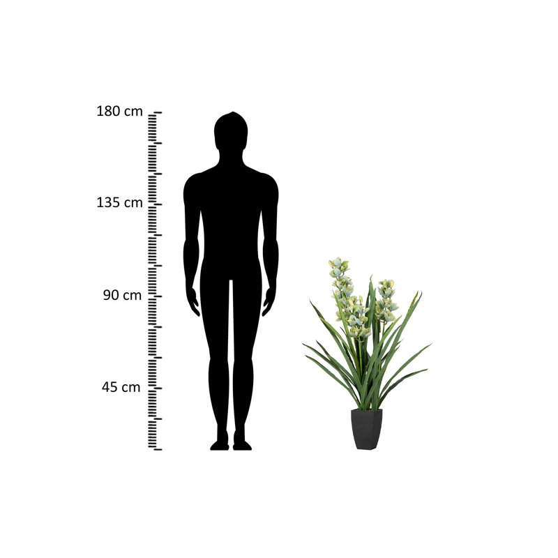 110cm Faux Flowering Plant in Pot