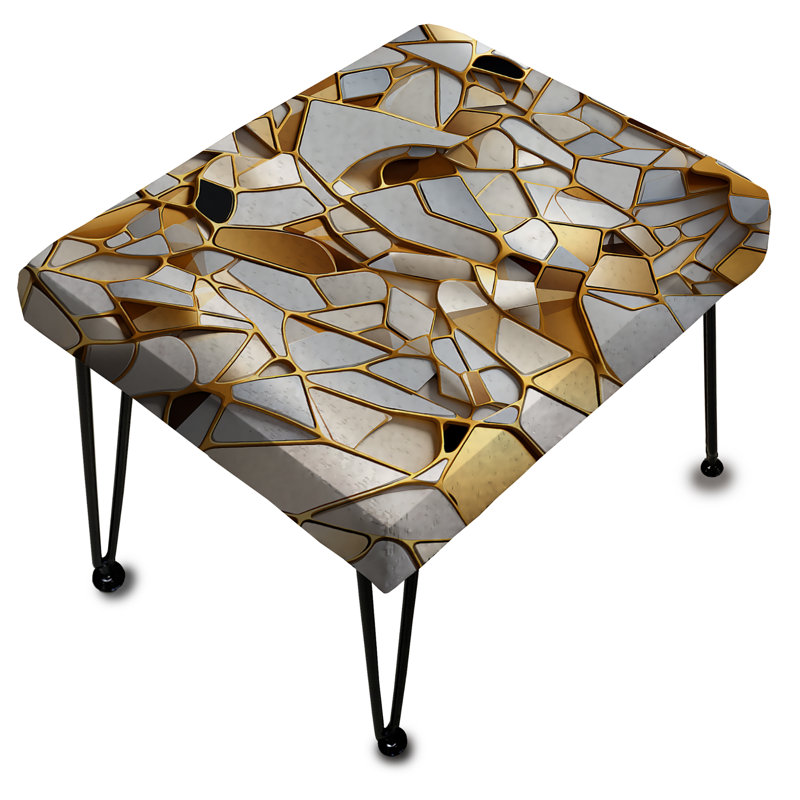 Monicia - Repose-pieds rectangulaire en marbre
