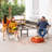 Caithlin Round Teak Outdoor Side Table