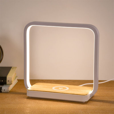 Electric Tabletop Clock in White