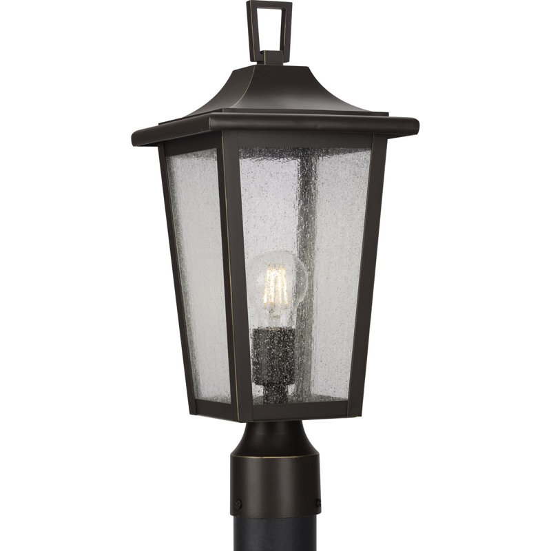 Lampadaire d'extérieur 1 lumière, Bronze antique