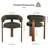 Absecon 20" Seat Height Boucle Upholstered Arm Chair With Metal Legs (Set of 6)-459126431-455893446