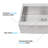 Farmhouse Apron Single Bowl Stainless Steel Kitchen Sink-111992479