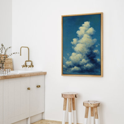 Cloud Sky Wall Art Framed Canvas Print Bedroom Wall Decoration