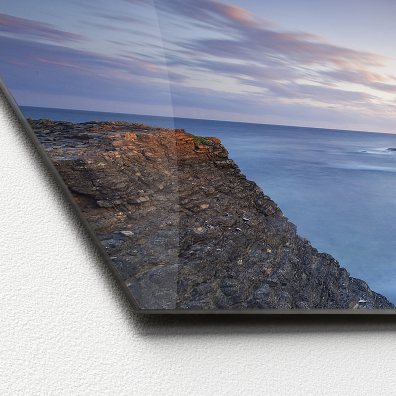 Lighthouse & Sea I Photographic Art Print on Glass, 50cm H x 125cm W x 1.4cm D