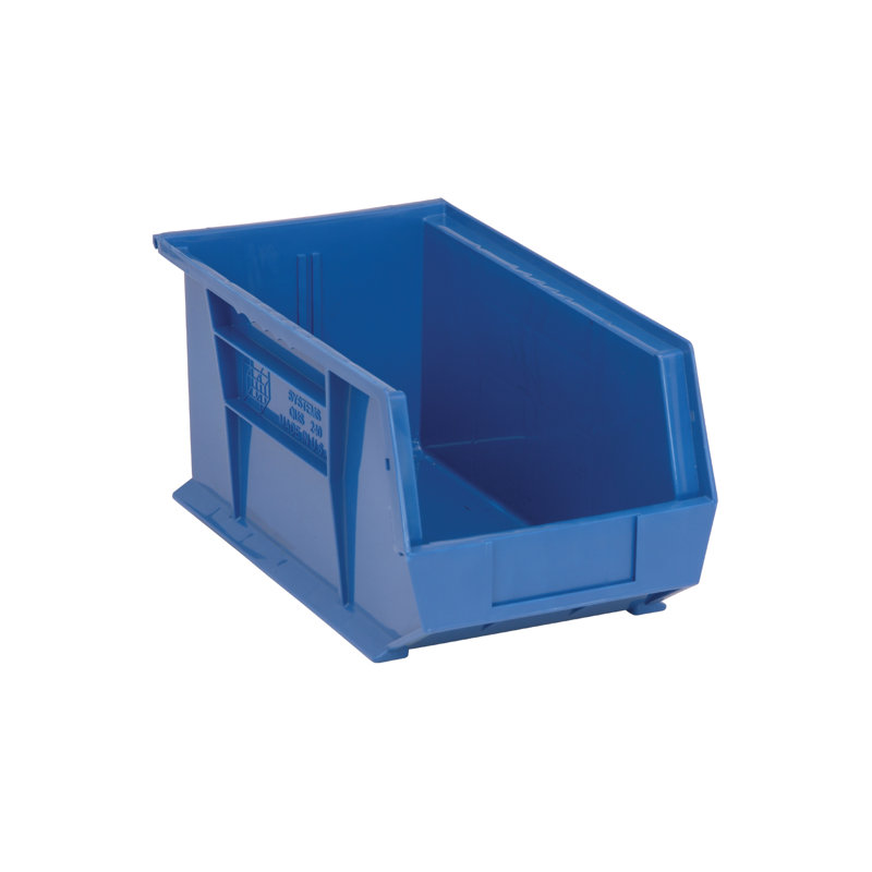  QUS240BL Ultra Stack & Hang Heavy Duty Part Organizer Blue Bins 15" L x 9" W x 7" H 12 Pack, Blue