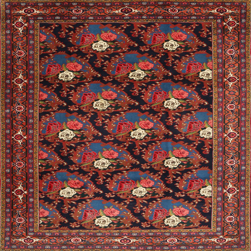 Kiri Oriental Indoor Rug, Square 5'
