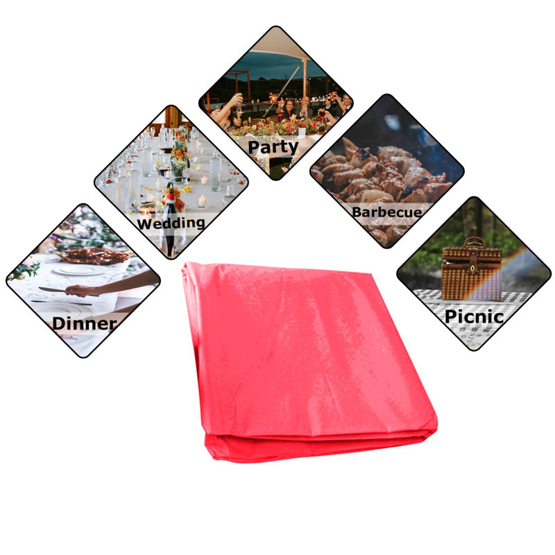 Ebrahim Tablecloth, 137cm W x 182cm L, Red