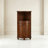 Modern Nut-brown Solid Wood Accent Cabinet