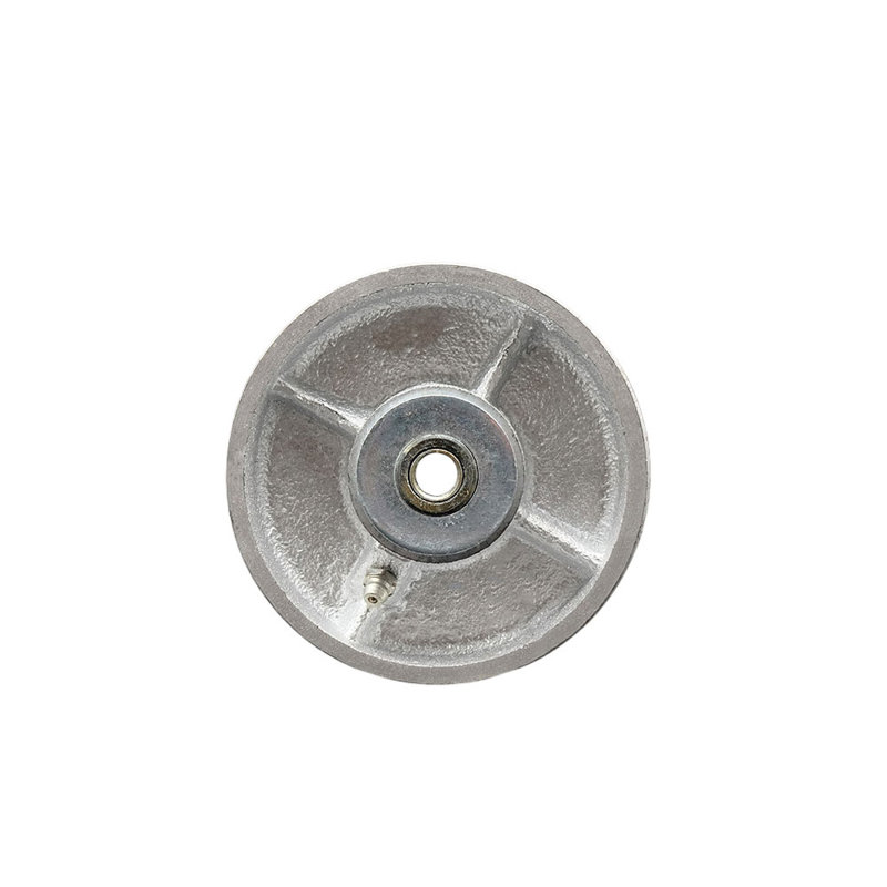 SCC - Roue en fonte semi-acier de 4 po avec roulement à rouleaux - Alésage de 3/8 po - Capacité de 600 lb