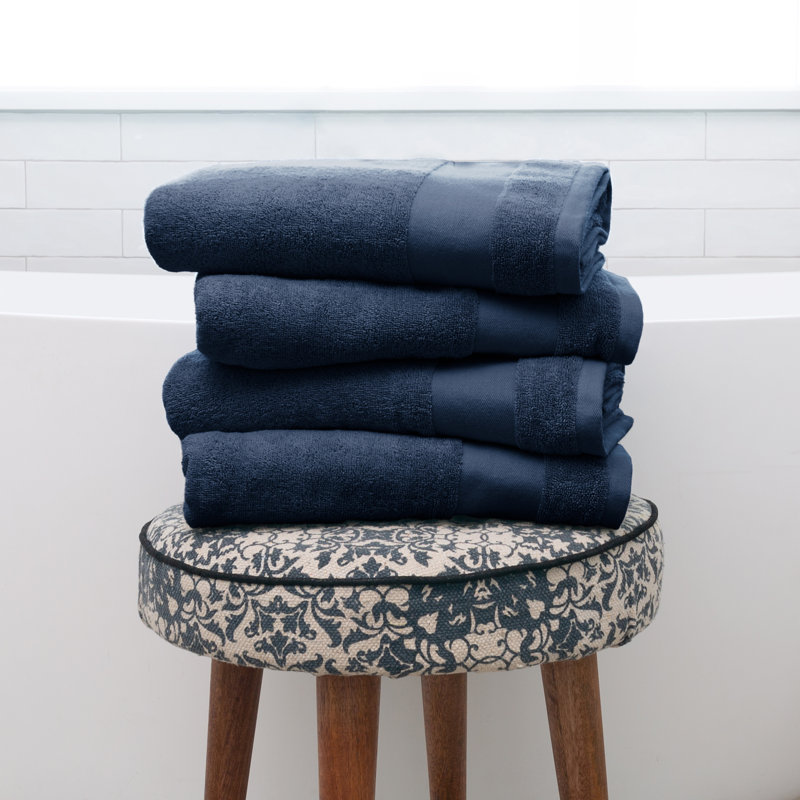 Ensemble de serviettes 100% coton Berner, Marine
