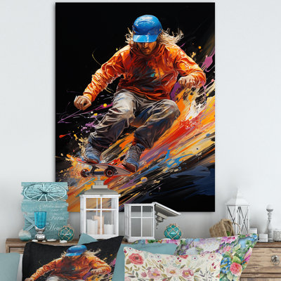 " Skateboard Abstract Ollie "