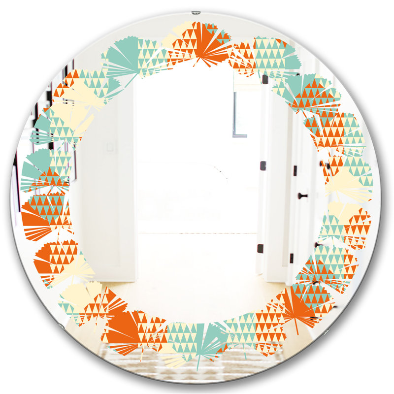 Miroir mural Leaves Hexagon, 23,6 po x 23,6 po