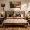 Base de lit pour grand lit en tissu d'ameublement Bethelmie