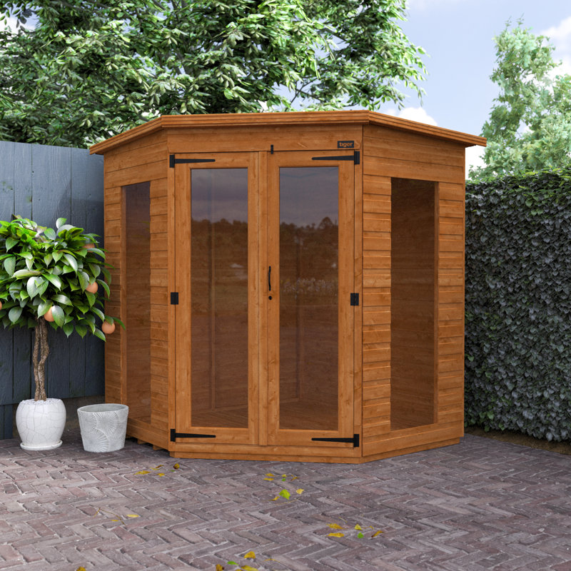 Vista 6 x 6 Ft Shiplap Corner Summer House