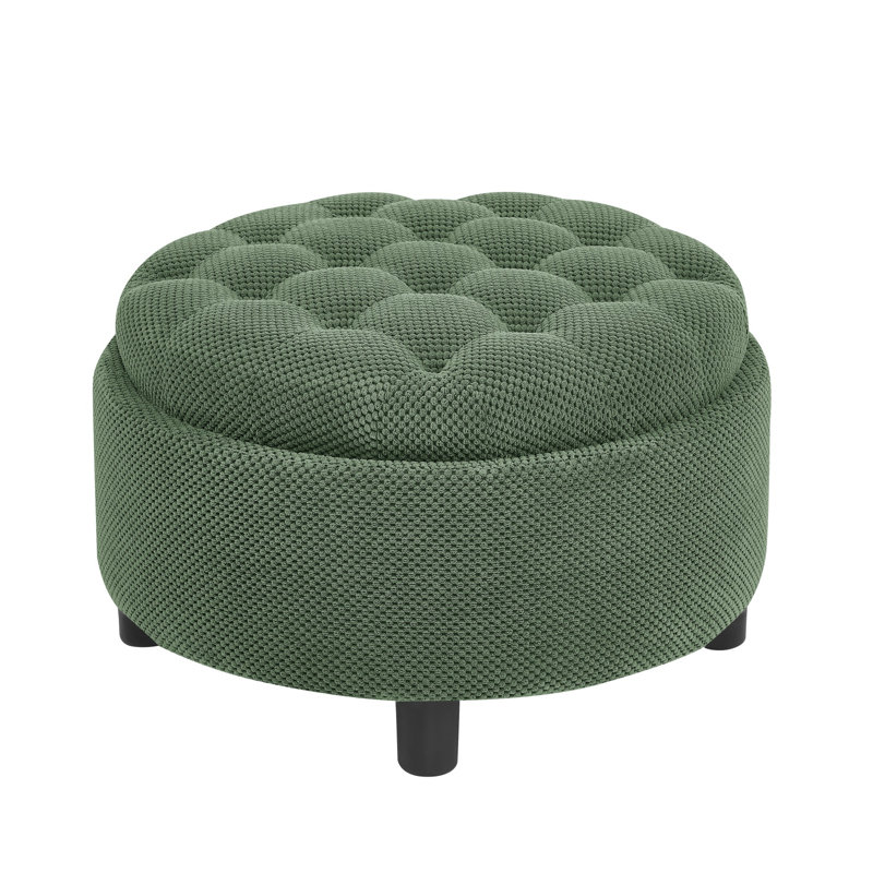 63.5cm Wide Standard Ottoman, Green