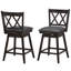 Dutil Swivel Counter Stool with Solid Wood Frame-740426457-740426456