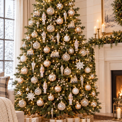 Ensemble de 50 décorations de Noël colorées