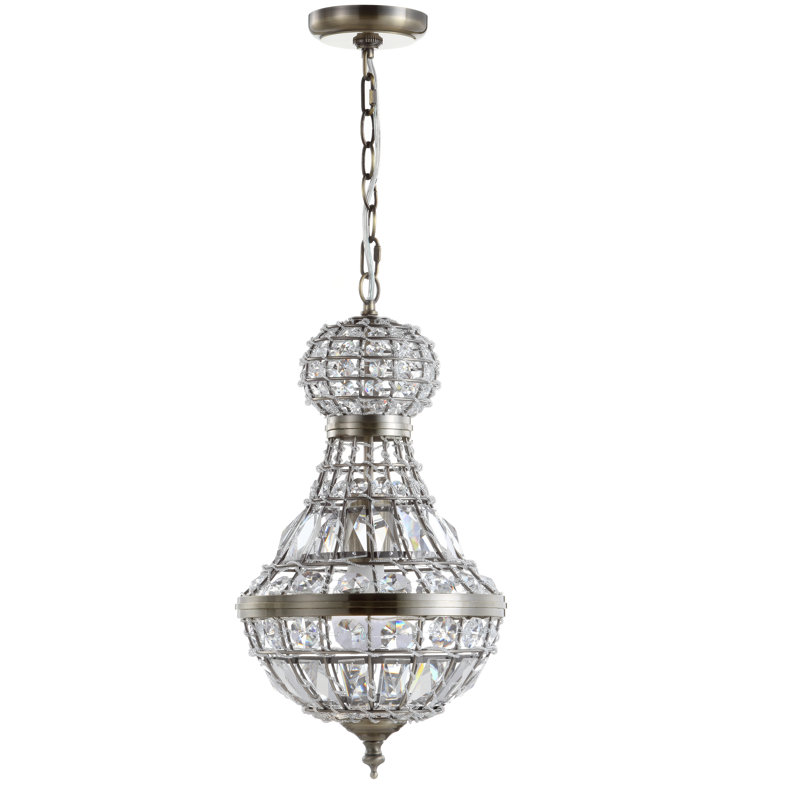Lustre empire à 1 lumière Valery, 22,75" H x 12" L x 12" P