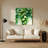 Botanical Pilea Green Metal Wall Art