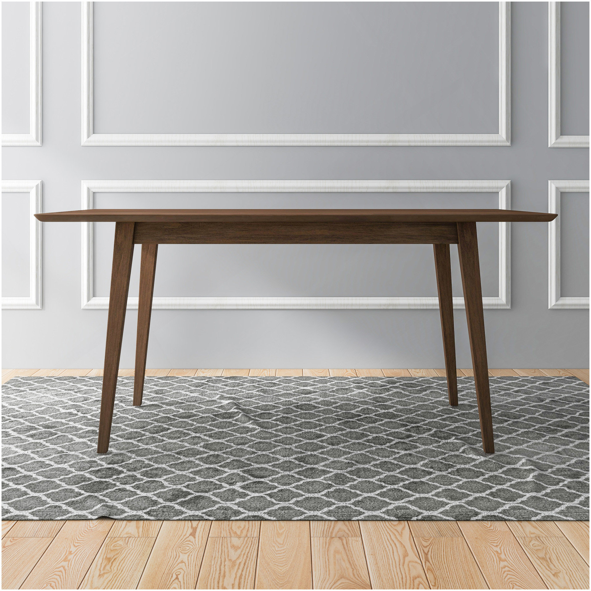 Latitude Run® Mary Modern Style Wood Rectangular Dining Kitchen Table ...