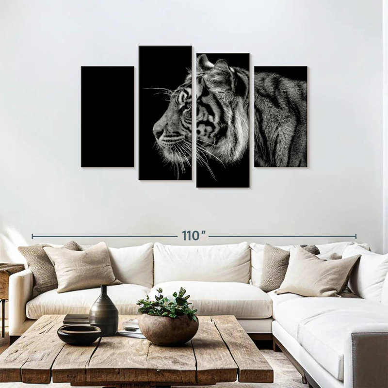 Profil de tigre Brampt, H 48 po x l 75 po