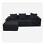 Canapé modulaire convertible convertible en microfibre