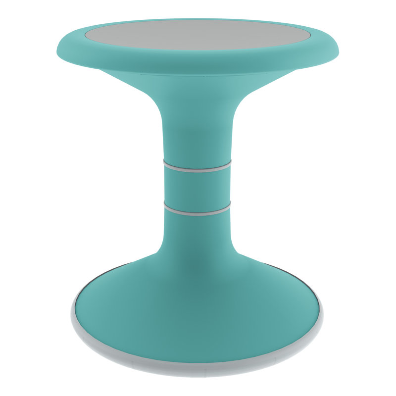 Tabouret Crossen Classroom, H 14 po, Turquoise