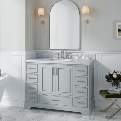 Meuble-lavabo simple avec plateau Abshire 49