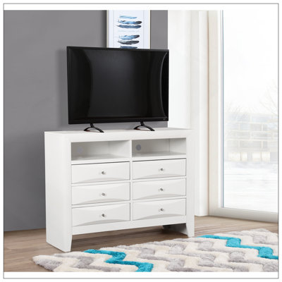 Marilla  Media Chest , White