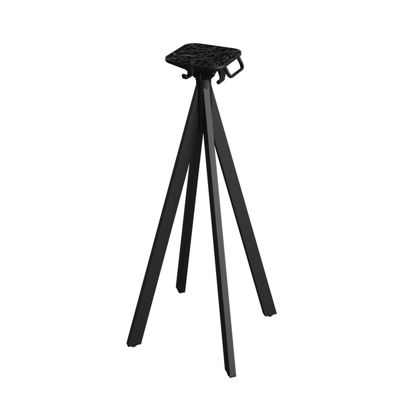 Fillmore Metal Folding Outdoor Bistro Table , cm W cm D, 108cm H x 60cm W x 60cm D, Black